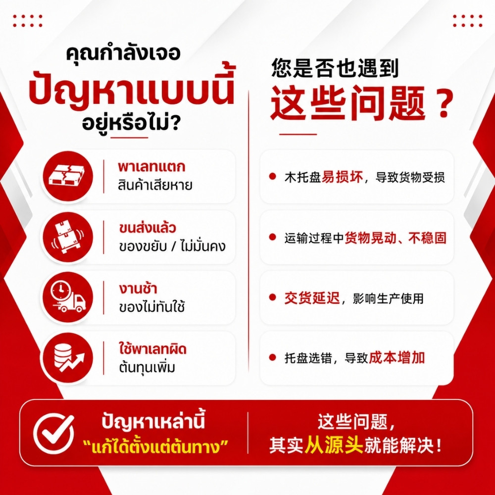 วิธีช่วยแก้ปัญหาพาเลทแตก